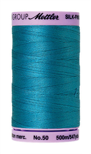 [135627] Mettler Silk Finish 50 wt Cotton Thread 547 Yds 9104-1394 Caribbean Blue