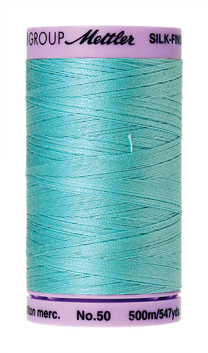 [135628] Mettler Silk Finish 50 wt Cotton Thread 547 Yds 9104-2792 Blue Curacao