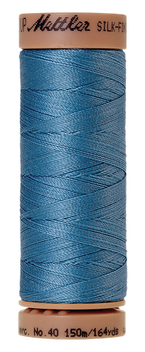 [117139] Mettler Thread Silk Finish Cotton 40 164 Yds Color 9106-0338 Reef Blue
