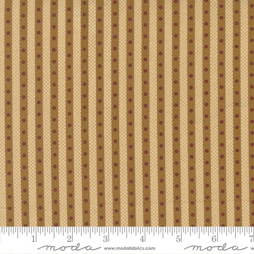 [164718] Moda Fabrics Adamstown by Jo Morton Dotted Stripe 38134 13 Gold