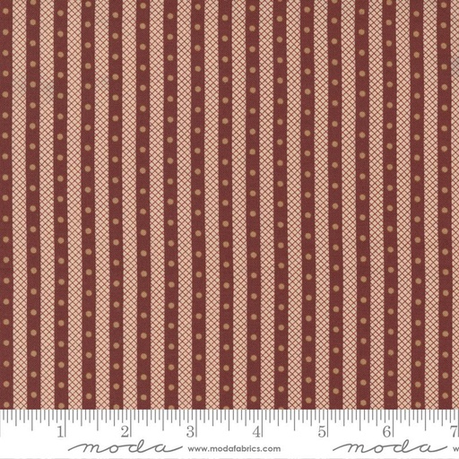 [164719] Moda Fabrics Adamstown by Jo Morton Dotted Stripe 38134 15 Red