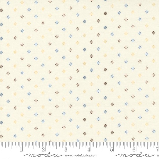 [166392] Moda Fabrics Amelias Blues by Betsy Chutchian Shift & Stays 31657 12 Ivory Multi