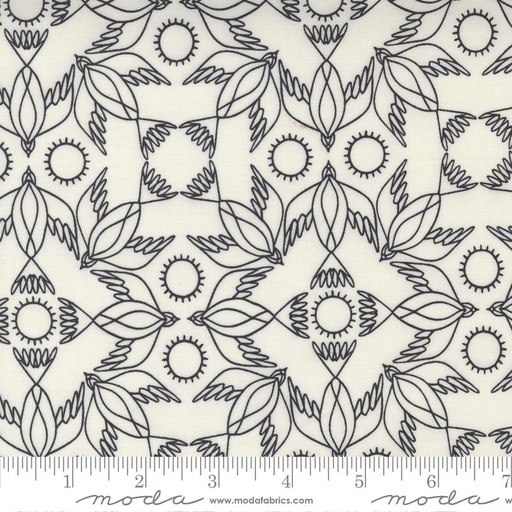 [165651] Moda Fabrics Birdsong by Gingiber Kaleidoscope Bird 48355 11 Raven