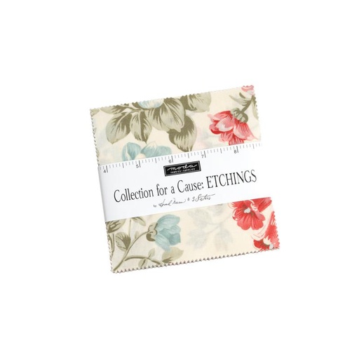 [168978] Moda Fabrics Collections for a Cause Etchings Charm Pack 44330PP