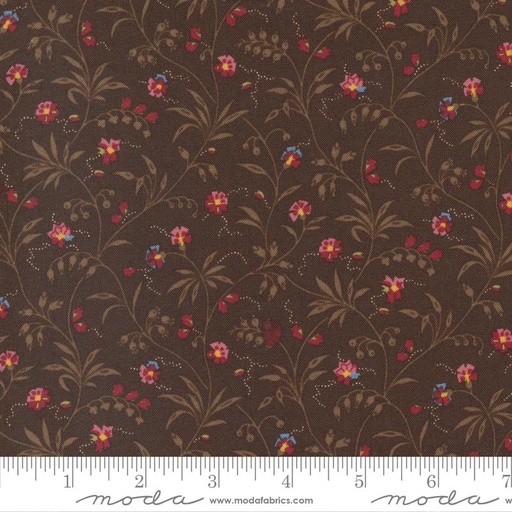 [167130] Moda Fabrics Florence's Fancy by Betsy Chutchian Sweet Blossoms 31662 18 Chocolate