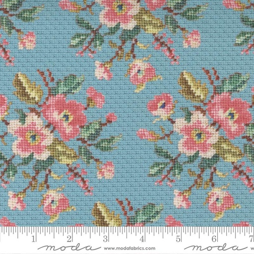 [165224] Moda Fabrics Leather Lace Amazing Grace by Cathe Holden 7402 16 Tranquil