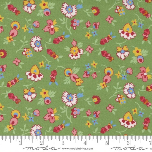 [165136] Moda Fabrics Picture Perfect by American Jane Hearts & Flowers 21803 15 Green