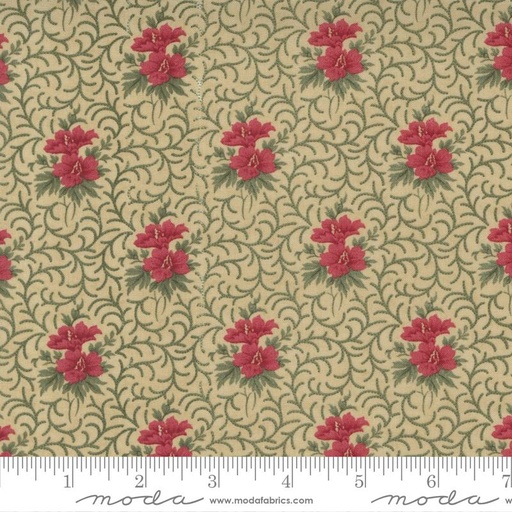 [163936] Moda Fabrics Poinsettia Plaza by 3 Sisters 44295 21 Parchment