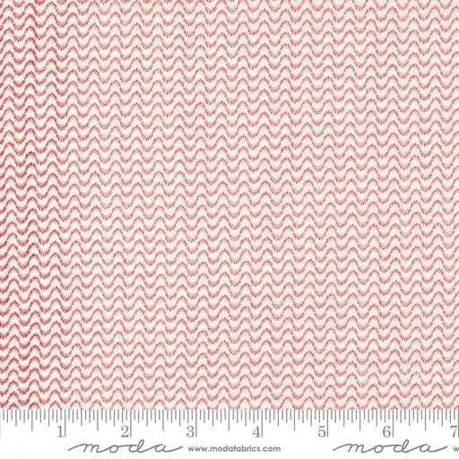 [165876] Moda Fabrics Red and White Gatherings by Primitive Gatherings Meander Stripes49195 11 Vanilla