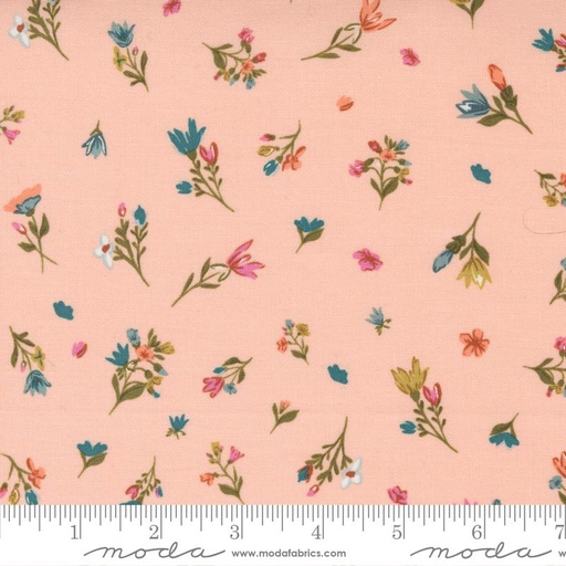 [165738] Moda Fabrics Songbook A New Page by Fancy That House Design Blessings Flow 45555 12 Pink