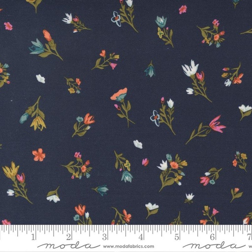 [165741] Moda Fabrics Songbook A New Page by Fancy That House Design Blessings Flow 45555 21 Navy