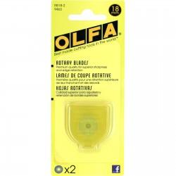 [107445] OLFA Rotary Blades 18mm 2 ct OLFRB18-2