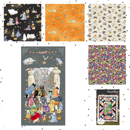 [170896] Panel Blast -- Halloween Parade Quilt Kit